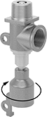 Image of ProductInUse. Lockable Cover with Built-In Wrench. Front orientation. Contains Annotated. Drain Valves. Drain Valves, Wrench-Operated.