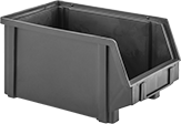 Image of Product. Front orientation. Bins. Static-Control Hangable Plastic Bins.