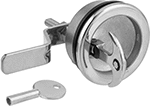Image of Product. Front orientation. Cam Locks and Latches. Compression Hex-Drive Recessed T-Handle Cam Locks.