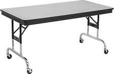 Image of Product. Front orientation. Tables. Adjustable-Height Folding Tables, Style B.