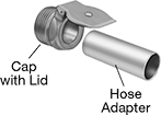 Image of System. Front orientation. Vacuum Cleaner Hose Connectors. Vacuum Cleaner Hose Connectors for Central Vacuum Systems.
