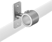 Image of ProductInUse. Front orientation. Slip-On Framing and Fittings. Galvanized Iron and Steel Slip-On Framing and Fittings, Through-Hole Rail Mounts.