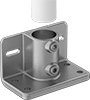 Image of ProductInUse. Front orientation. Exploded view. Slip-On Framing and Fittings. Galvanized Iron and Steel Slip-On Framing and Fittings, Rail Mounts, L-Shape.