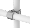Image of ProductInUse. Front orientation. Slip-On Framing and Fittings. Galvanized Iron and Steel Slip-On Framing and Fittings, Through-Hole Connectors, Crossover.
