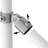 Image of ProductInUse. Front orientation. Exploded view. Contains Annotated. Slip-On Framing and Fittings. Galvanized Iron and Steel Slip-On Framing and Fittings, Through-Hole Connectors, Adjustable Angle Wye.