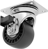 High-Capacity Low-Profile Casters with Nylon Wheels