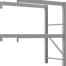 Image of Product. Front orientation. Pallet Racks. Heavy Duty Pallet Racks, Add-On Units.