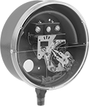 Image of Product. Front orientation. Pressure Switches. Adjustable-Reset Pressure Switches, On/Off Indicator Pressure Switches.