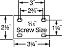 Image of Specification. Front orientation. Contains Annotated. Mounting Plate Style 1 . Flat-Free Casters with Rubber Wheels.