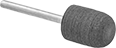 Image of Product. Front orientation. Polishing Bobs. No-Mess Polishing Bobs for Aluminum, Soft Metals, and Nonmetals, Oval with Round Tip—Neoprene.