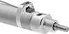 Image of ProductInUse. NPN and PNP Sensors. Front orientation. Proximity Sensors. Nonrotating Round Body Air Cylinders.