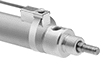 Image of ProductInUse. Reed Sensors. Front orientation. Proximity Sensors. Double-Acting Round Body Air Cylinders, Reed-Switch Sensor.
