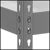 Image of Specification. Front orientation. ZoomedIn view. Contains Border. Complete Units. Extra Heavy Duty Quick-Assembly Shelving.