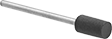 Image of Product. Front orientation. Polishing Bobs. No-Mess Polishing Bobs for Aluminum, Soft Metals, and Nonmetals, Cylinder with Flat Tip—Neoprene.