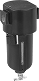 Image of Product. Opaque Bowl with Sight Glass. Front orientation. Opaque Bowl with Sight Glass. Compressed Air Filters for Particle Removal.