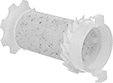 Image of Product. For F82G, F84G, and HF84G. Top orientation. Compressed Air Filter Elements. Norgren Compressed Air Filter Elements for Particle Removal.