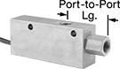 Image of Product. Front orientation. Contains Annotated. 90° Elbow. Fixed-Set-Point High-Pressure Flow Switches.