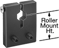 Image of Product. Front orientation. Contains Annotated. Brackets. Frame-Repair Brackets for Conveyor Rollers, Bolt On.