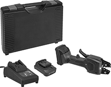 Image of Product. Front orientation. Wire and Cable Crimpers. Cordless Terminal and Splice Crimpers.