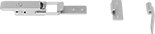 Image of Product. Bottom orientation. Draw Latches. Slotted-Drive Draw Locks.