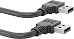 Image of Product. Front orientation. USB Cords. USB Cords, 90° Elbow USB-A Plug × 90° Elbow USB-A Plug.