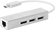 Image of Product. With Female USB-A and Ethernet RJ45 Connections. Front orientation. Data Connection Hubs. USB-C, 3.2 Gen 1 Male Connection.