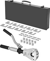 Image of Product. Front orientation. Wire and Cable Crimpers. Dieless Hydraulic Compression Lug and Splice Crimpers.