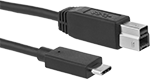 Image of Product. Front orientation. USB Cords. USB Cords, Straight USB-C Plug × Straight USB-B Plug, USB 3.2 Gen 1.