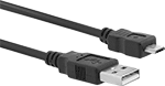 Image of Product. Front orientation. USB Cords. USB Cords, Straight USB-A Plug × Straight Micro USB-B Plug, USB 2.0.