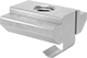 Image of Product. Spring-Tab Nut. Bottom orientation. T-Slotted Framing and Fittings. T-Slotted Framing Fasteners, End-Feed Nuts, Spring-Tab Nut.
