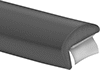 Image of Product. Front orientation. Edge Trim. Plastic Edge Trim, Style 12.