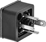 Image of Product. Front orientation. Solenoid Valve Connectors. Receptacles, DIN C Connection.