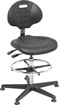 Image of Product. Front orientation. Stools. Clean Room Stools , Style G.
