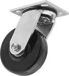 Image of Product. Swivel. Front orientation. Casters. Food and Beverage Casters with Phenolic Wheels, 1 Wheel, Swivel.