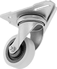 Corner-Mount Casters with Polyurethane Wheels