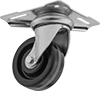 Corner-Mount Casters with Phenolic Wheels