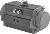 Image of Product. Front orientation. Valve Actuators. Universal Air Actuators for Flow-Control Valves, Double Acting: Air-to-Open, Air-to-Close.