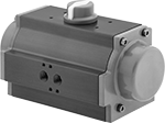 Image of Product. Front orientation. Valve Actuators. Universal Air Actuators for Flow-Control Valves, Single Acting: Air-to-Open, Spring Return.