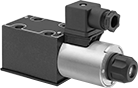 Image of Product. Front orientation. Directional Control Valves. Solenoid-Operated Block-Mount Hydraulic Directional Control Valves , 2 Flow Positions, 4 Way.