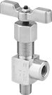 Image of Product. Style F. Front orientation. Style F. High-Pressure Threaded Precision Flow-Adjustment Valves.
