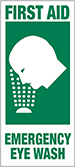 Image of Product. Front orientation. Signs. First-Aid Signs, First Aid—Emergency Eye Wash (English).