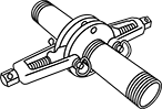 Image of ProductInUse. Front orientation. Flange Spreaders. Wrench-Driven Flange Spreaders.