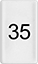Image of Product. Front orientation. Terminal Block Markers. Numbered for Horizontal Rails.