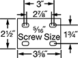Image of Specification. Front orientation. Contains Annotated. Mounting Plate Style 2 . Corrosion-Resistant Casters with Polyurethane Wheels.
