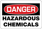 Image of Product. Front orientation. Signs. Hazardous Material Signs, Danger—Hazardous Chemicals (English).