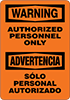 Security and Admittance Accident Prevention Signs