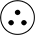 Image of Specification. 3-Pole M8 Plug. Front orientation. 3 Poles. Magnetically Actuated Switches.