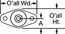 Image of Attribute. Front orientation. Contains Annotated. Compact Air-Powered Gearmotors, Face Mount.