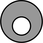 Image of Product. Top orientation. Standard-Wall Butt-Weld Steel Unthreaded Fitting, Offset Straight Reducer, 3 x 2-1/2 Pipe Size.