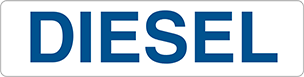 Image of Product. Front orientation. Signs. Liquid and Gas Storage Signs, Diesel (English).